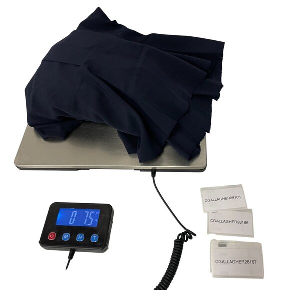 Tory Burch Womens Jane Shirt Dress Size 4 Navy Blue Crepe de chine ruffle NWT - Picture 14 of 14